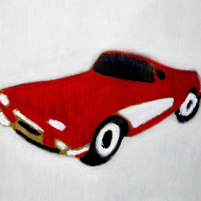 Oil painting Red Car, 2012 by Edith Dora Rey