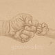 Croquis de mains 9 by Genevieve Desy