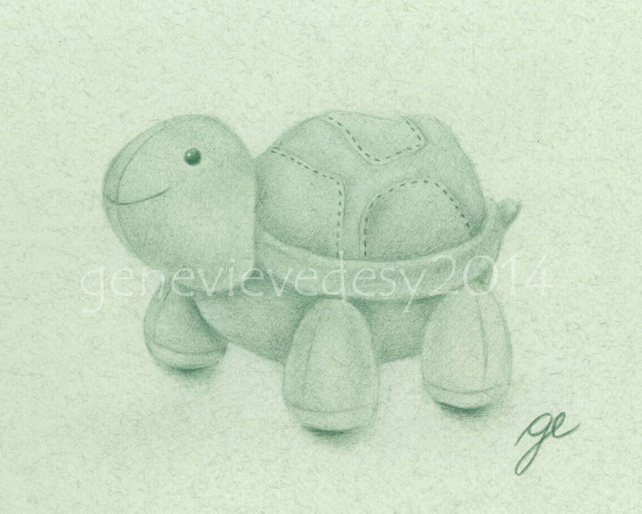 Tortuga la tortue en peluche by Genevieve Desy