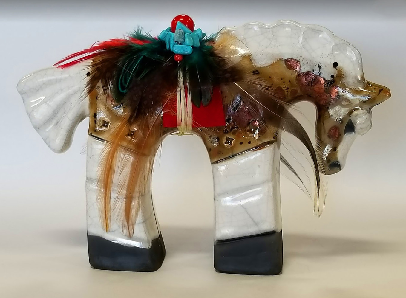 Painting Fetish Horse - Med Carmel by Cathy Crain