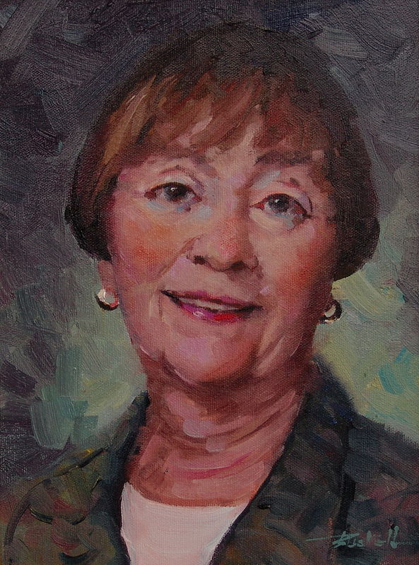 Vivian Oil on Canvas 9x12 2008 by Brian Buckrell