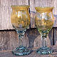 blown wine glasses by Gordon Sellen