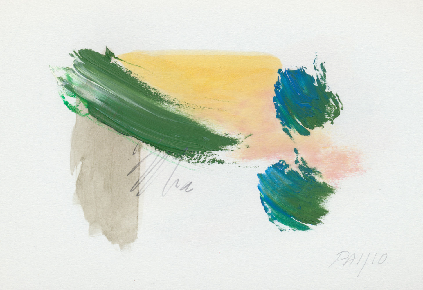 Mixed-media artwork O/15 by Franco Paisio