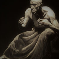 Acrylic painting Buto #2 by Elizabeth Mercer