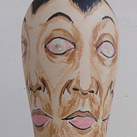 Painting Quadruple Man Pin by Elizabeth Mercer