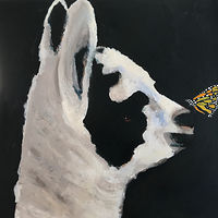 Oil painting Highwater Alpaca by Edith Dora Rey