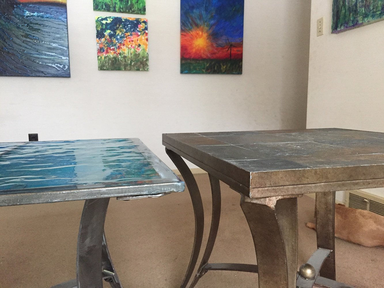 Streamlined Steel Table #1 (before-after) by Steven Simmons
