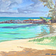 Oil painting Kaʻa Point by Pamela Neswald