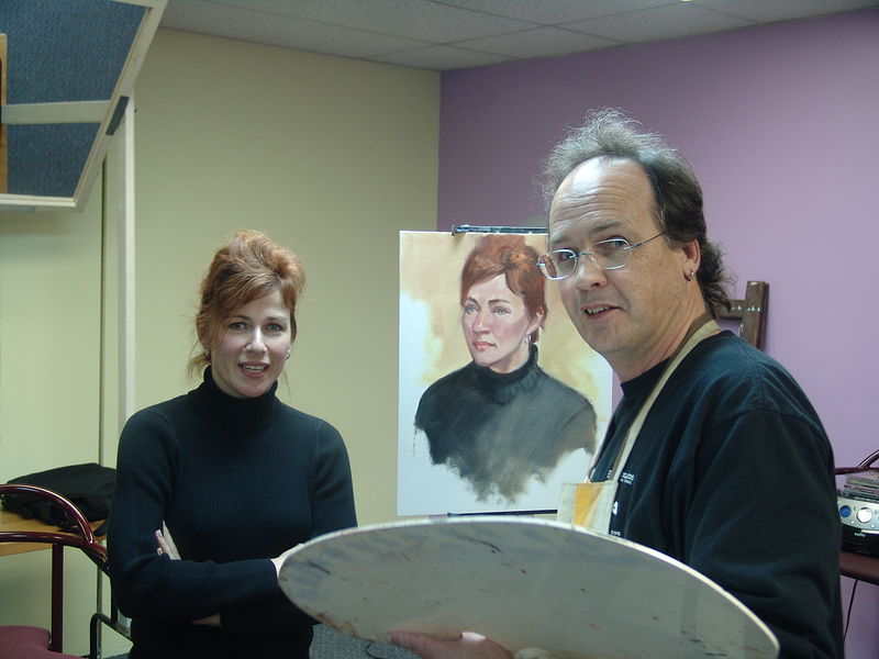 Painting David Goatley, Victoria BC by Brian Buckrell