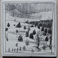 Drawing Little Tree Hill  by Harry Stooshinoff