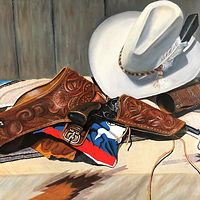 Oil painting &quot;One Of The Good Guys&quot; by Gary Cheatham