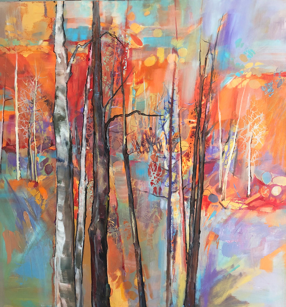 Acrylic painting Lingering Essence by Marty Husted