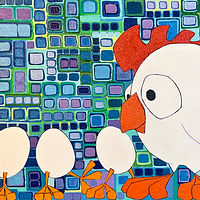 Acrylic painting The Kids Are Alright by Donna Howard