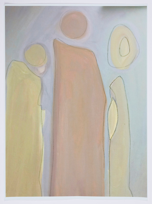 Print The Visitorsdigital print 2 by Patricia Rain Gianneschi-McNichols