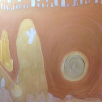 Oil painting SPIRAL DESERT by Patricia Rain Gianneschi-McNichols