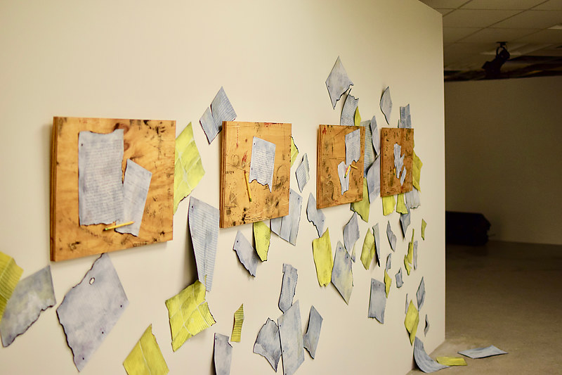 Warnings Installation - Sondheim Semi-Finals Exhibition by Sara Kaltwasser