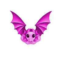 Print 5x7 Dragon Baby v, baby pink by Sue Ellen Brown