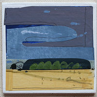 Acrylic painting Beanfield, Evening by Harry Stooshinoff