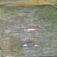 Oil painting The Eye that Rains by Nina Dellorto
