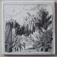 Drawing Forest Path  by Harry Stooshinoff
