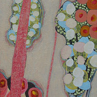 Acrylic painting Astilbe by Linda Henningson