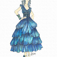 Print Surf n sail concept sketch by Angela Dale
