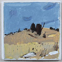 Acrylic painting Yellow Field  by Harry Stooshinoff