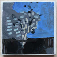 Acrylic painting Night Tree by Harry Stooshinoff