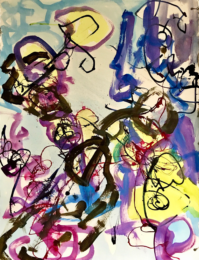 Acrylic painting Inversal 8 by Jonathan  Hertzel