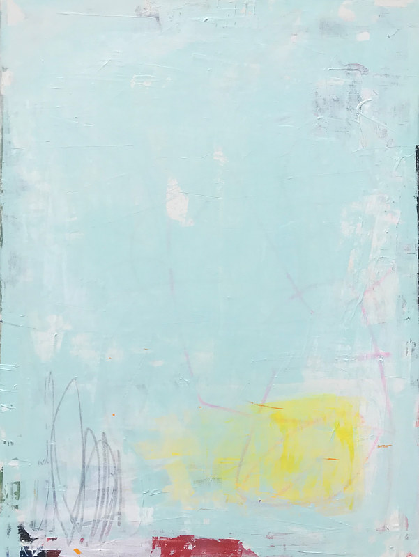Mixed-media artwork Minty Fresh by Sarah Trundle