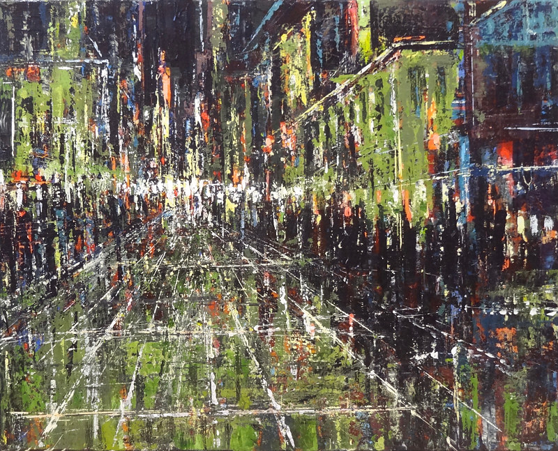Acrylic painting Urbania No. 20 by David Tycho