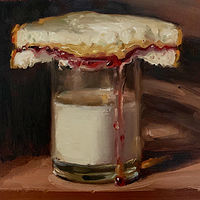 “PBJ &amp;amp; Glass of Milk”  by Noah Verrier