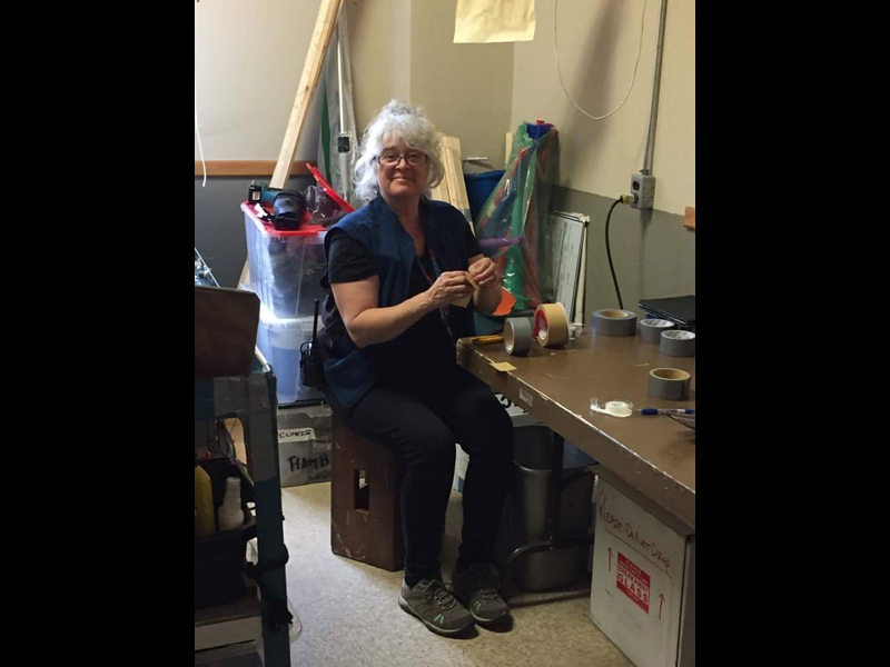 Working as Props Assistant, Moncton, NB by Andrea Buckle