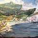 Acrylic painting Gaspe Peninsula by Bernard Dick