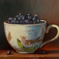 “Blueberries in Birds of Britain”  by Noah Verrier