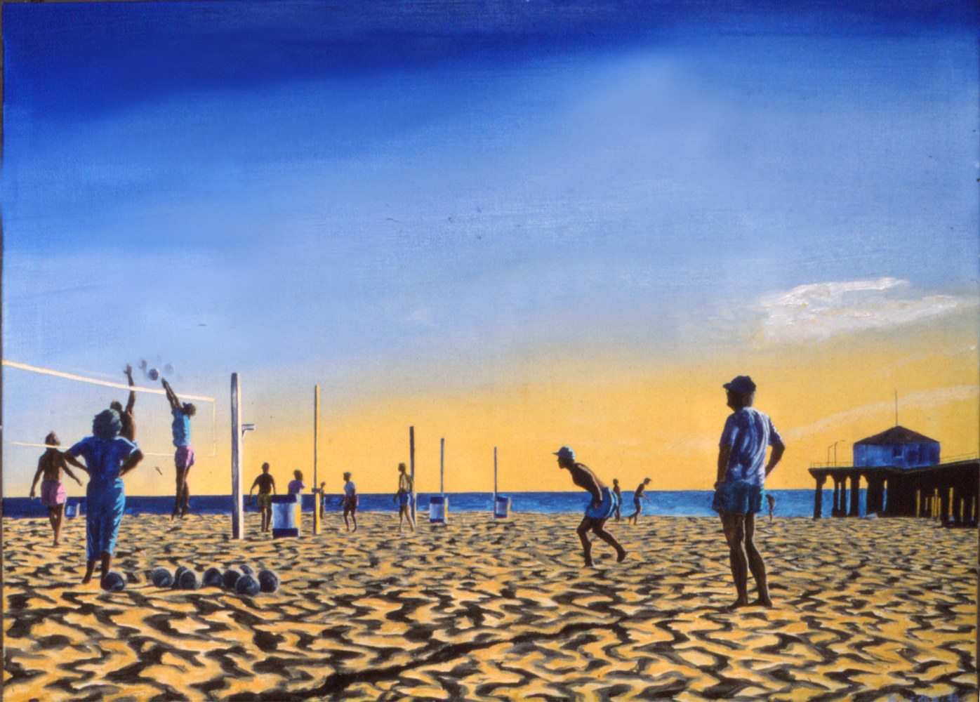 The Volleyball Lesson  by Robert Milling