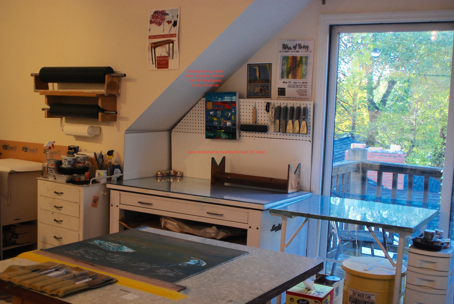 view of inking area by Cathie Crawford