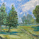 Acrylic painting Top of the Street by Bernard Dick