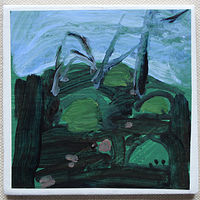Acrylic painting Spring Garden  by Harry Stooshinoff