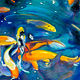 Oil painting Friday Fish XIII by Raymond Noesen