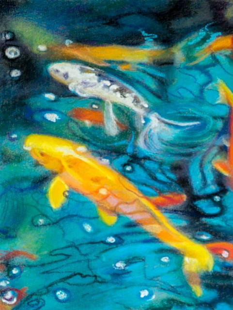 Oil painting Friday Fish XVI by Raymond Noesen