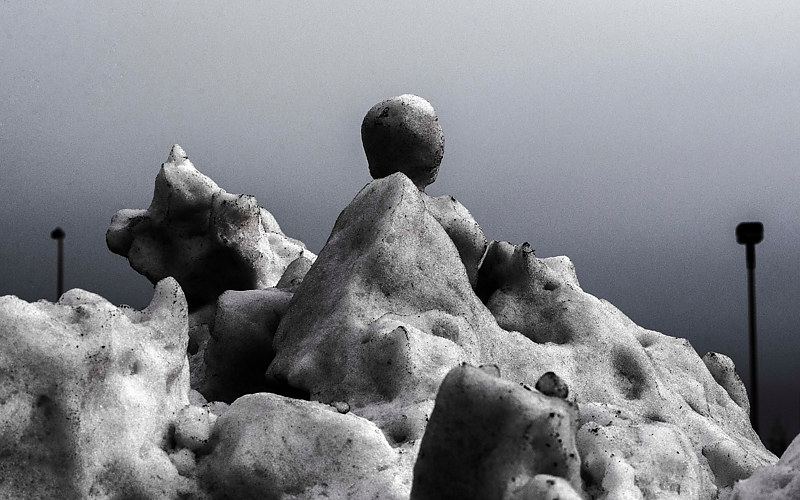 &quot;Ice Monument, Snow Drift in Parking Lot&quot; by Hunter Madsen