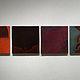Oil painting Territories 1-4 by Pamela  Speight 