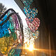 Front Window Hearts at Sunrise by Steven Simmons