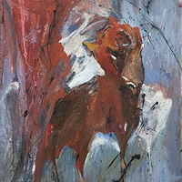 Acrylic painting Weeping Sun 1  by Almut Dale