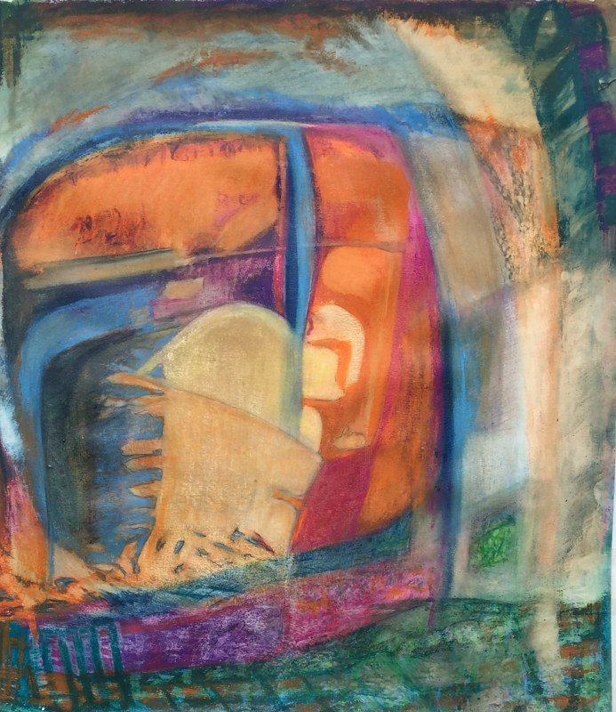 Oil painting The Golden Gate by Almut Dale