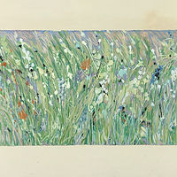 Acrylic painting Like a Piece of Prairie by Almut Dale