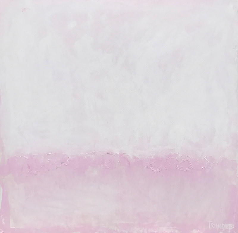 Acrylic painting Horizon in Pink by Sarah Trundle