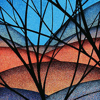 Drawing Looking Through Branches 8 by Lawrie  Dignan