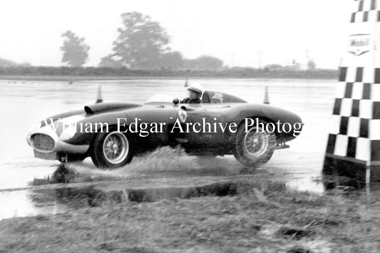 Photography [PH-RASB7] Phil Hill in John Edgar's Ferrari 410 Sport - Santa Barbara Road Races - May 18, 1957 by William Edgar